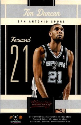 2010-11 Panini Classics BASKETBALL #6 Tim Duncan | eBay