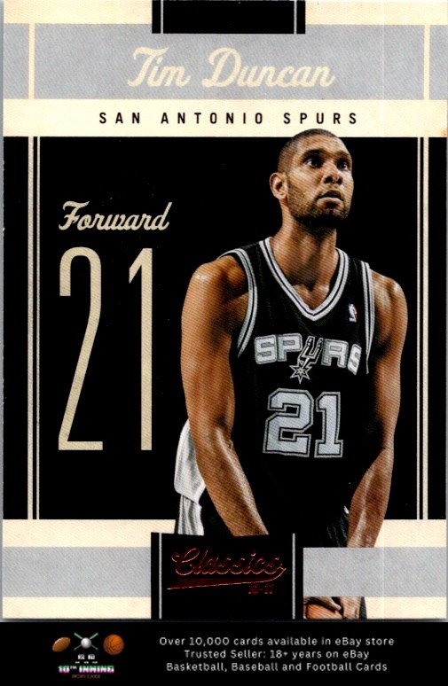 2010-11 Panini Classics BASKETBALL #6 Tim Duncan