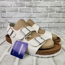Birkenstock Milano Men's US 10 EU 43 White Birko-Flor 3 Adjustable Straps Sandal