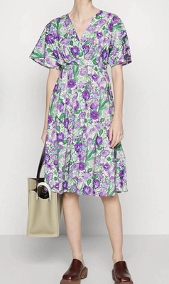 Max Mara Weekend dress V neck, model DIZZY purple Xl (retail $325.00)