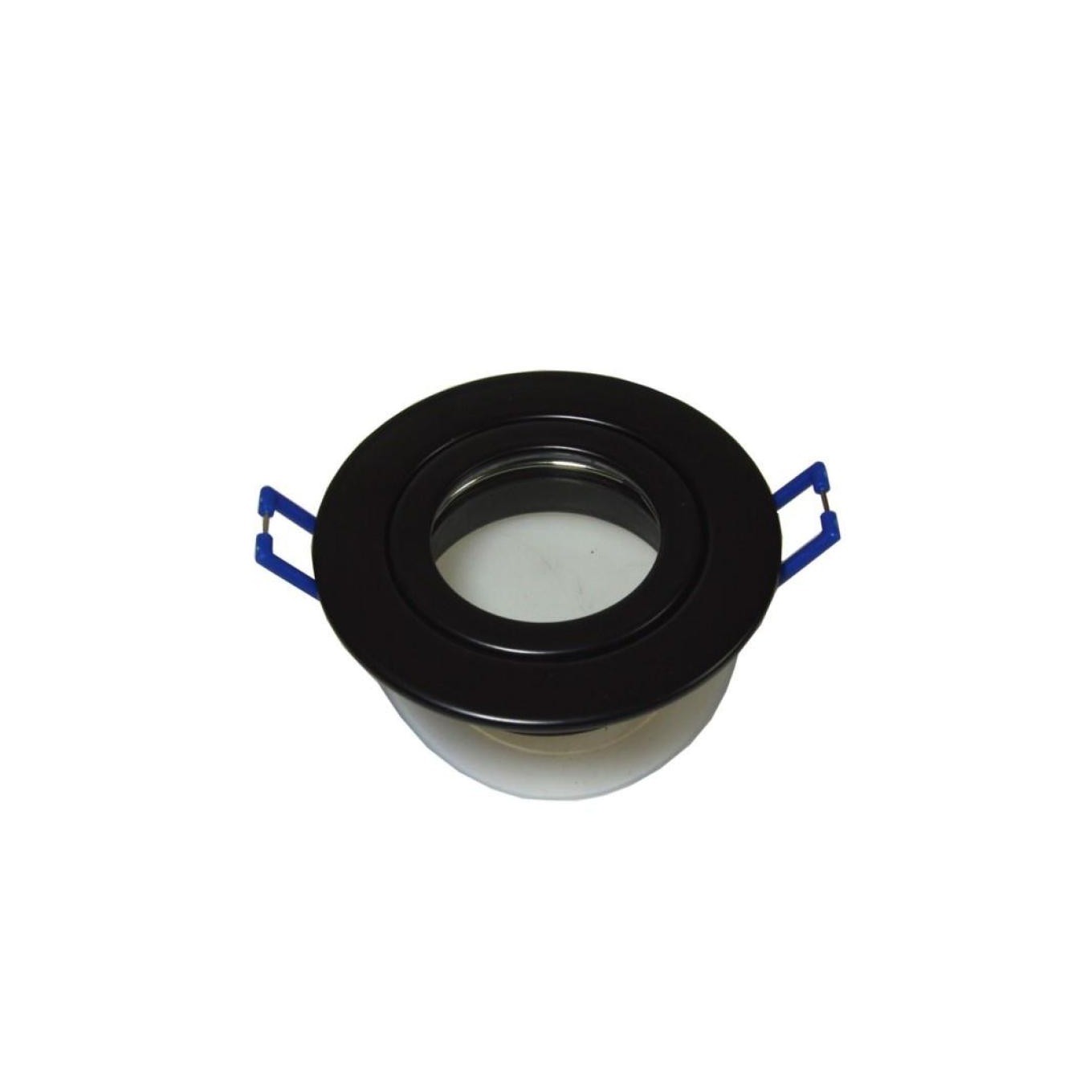 Quatro IP54 Ceiling Light Black Round Aluminium 013508