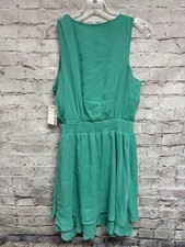Nine West Teal/turquoise Blue Sleeveless Lightweight Flowy Dress New Medium