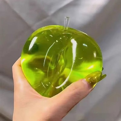 Anti-Stress Sensory Fidget Toys Green Apple Blue Maltose Squishy Pack of 2
