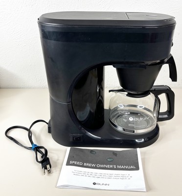 Bunn Speed Brew Select 10 Cup Coffee Maker Black Model SBS Tested World Great!