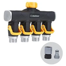  4 Way Lever Flow Through Valve Connector Bundle, Yellow, Black 65135AMZ