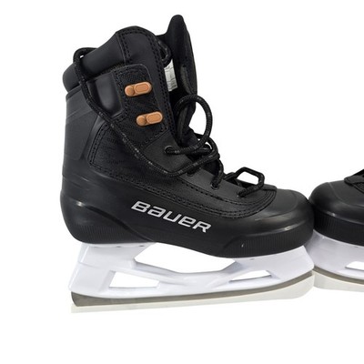 Bauer Colorado Kids Hockey Ice Skates Black Brown Size 2 1060556-JR2