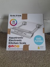 Salter Aquatronic Glass Digital Kitchen Scale - Silver