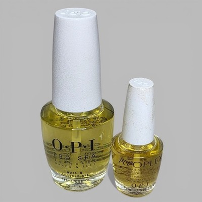 OPI 2pc Lot Pro Spa 0.5oz & Avoplex 1/8 oz Nail & Cuticle Replenishing Oil - New