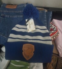 Harry Potter Ravenclaw Beanie Hat with Crest Logo Spirit Halloween NWT