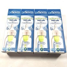 Dr. Browns Options Natural Flow 4oz/120ml Anti-Colic Bottles New 4 Pack