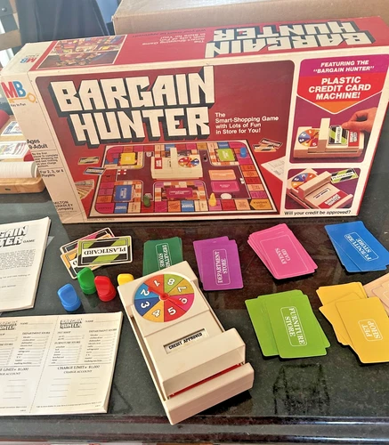 Vintage Bargain Hunter Board Game MB Milton Bradley Complete 1980s