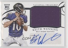 2014 National Treasures Rookie Materials Signatures 49/99 Keith Wenning Auto 0b2