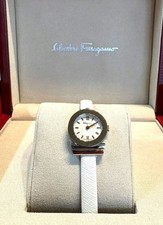 Salvatore Ferragamo SF4301820 Ladies Quartz Watch Sapphire White Calf Strap 5ATM
