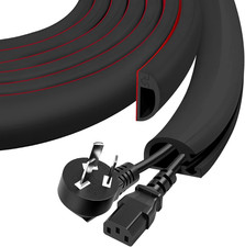 Wall Cord Hider, Flexible Self-Adhesive Wire Cover, Side-Open Cable Raceway for