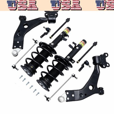 10pcs Fits Ford Escape 2013-2019 Front Strut w/ Spring Control Arm Sway Bar Set