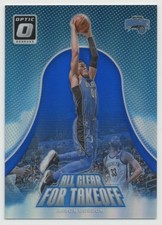 Aaron Gordon 2017-18 Donruss Optic All Clear for Takeoff Blue Prizm /49 #1