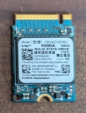 KIOXIA KBG40ZNS256G 256GB NVMe M.2 2230 SSD - Tested, 4,207 hours used