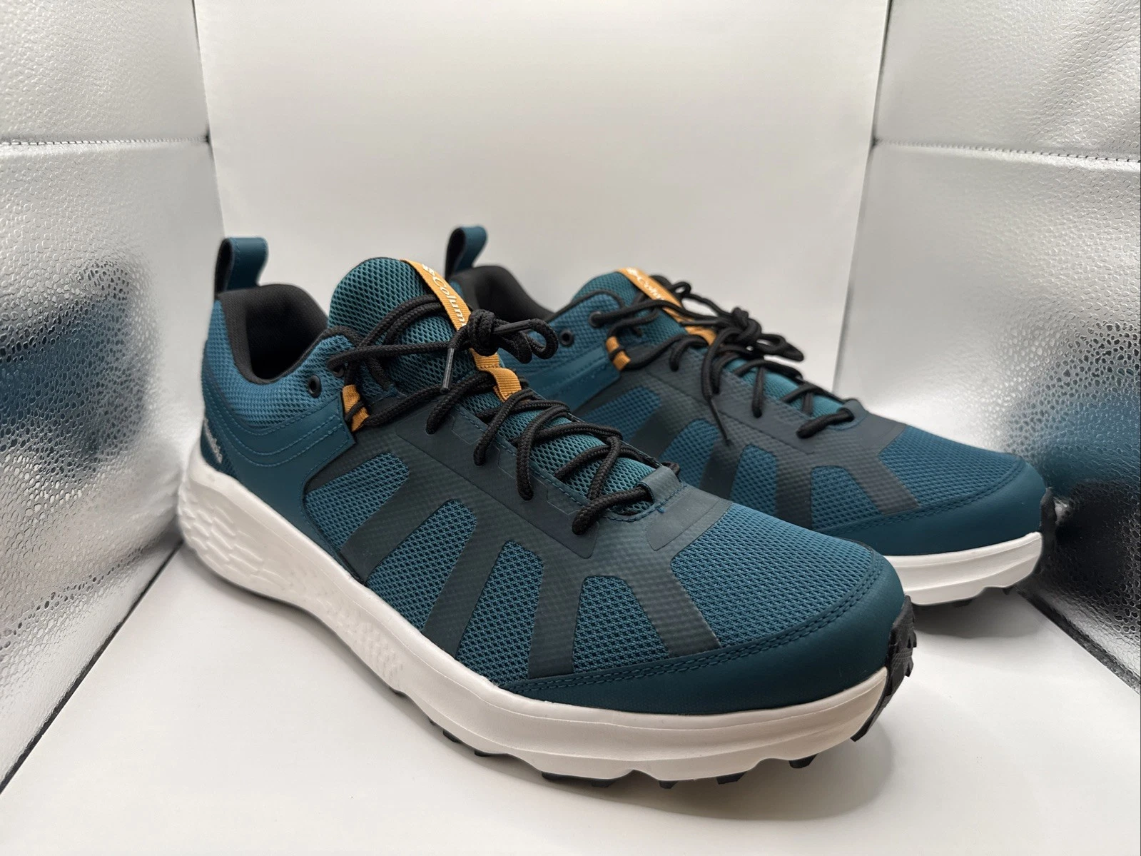 Columbia Mens Konos XCEL Waterproof Hiking Trail Shoes Sneakers Teal Size 13