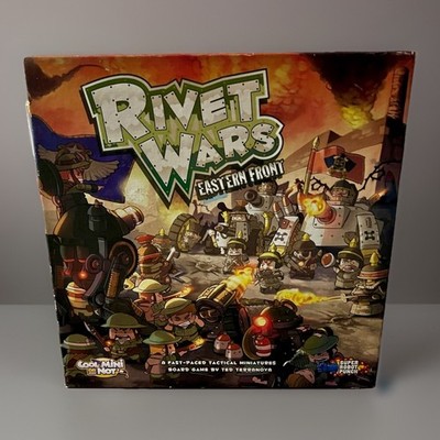 RIVET WARS EASTERN FRONT Board Game Open Box COMPLETE 2014 CMON w/Miniatures