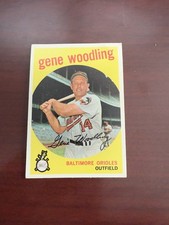 1959 Topps #170 Gene Woodling. VG