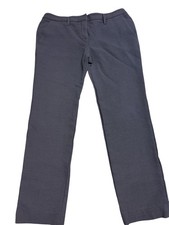 Prada Milano Pants Womens Size 44 Blue Button Front Tapered Leg Casual Pants