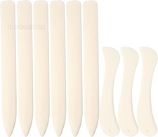 9 PCS Bone Folder and Scoring Tool Plastic Paper Folding 9 PCS, Color