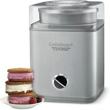 Ice Cream Maker Machine, 2-Quart Ice Cream, Sorbet and Frozen Yogurt Machine, Fu