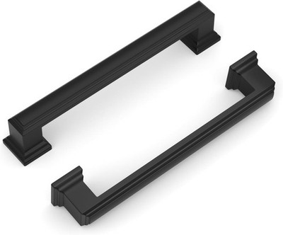 BANQIN Matte Black Cabinet Handles 5'' Hole Centers Drawer Pulls 8 Pack