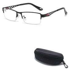 Fashion Anti Blue Light Reading Glasses Metal Semi Rim Eyewear Computer Readers