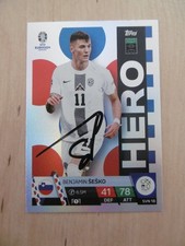 Benjamin Sesko autograph signed trading card TC Topps Euro 2024 "Slovenia"