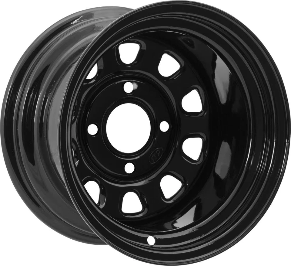 Itp Delta Steel Wheel - Black, Front / 14X7 4/137 4+3 1425573014B - Image 2 of 4