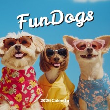 Dog Calendar 2026 - Large 12 Month 2026 Wall Calendar - Month to View Fun Dog...