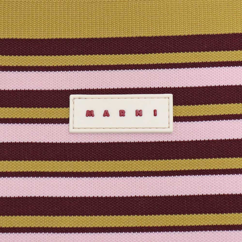 MARNI Jacquard Flat Multi Border Tote Polyester, Multicolor & Yellow SHMP0072Q0 — image 9