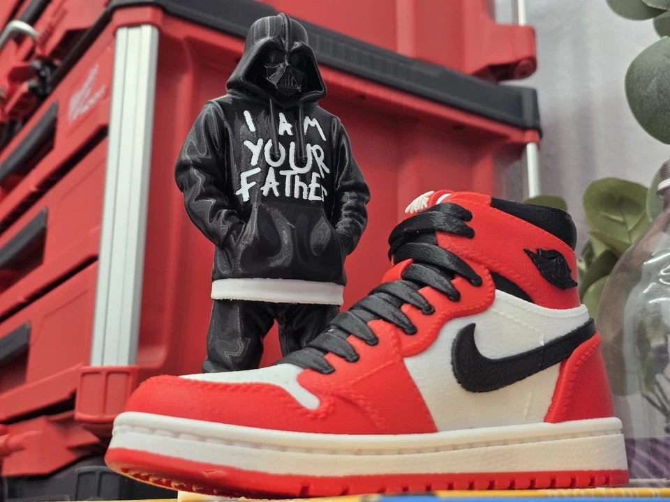 Streetwear Darth Vader 3D Printed Statue – Urban Style PLA Art Figure 8" - Image 3 of 4