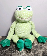 2001 Commonwealth Green White Polka Dot Frog Plush
