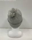 Columbia Grey Mighty Lite Watch Cap Knit Cuffed Skully Hat with Pom-Pom One Size — photo 3