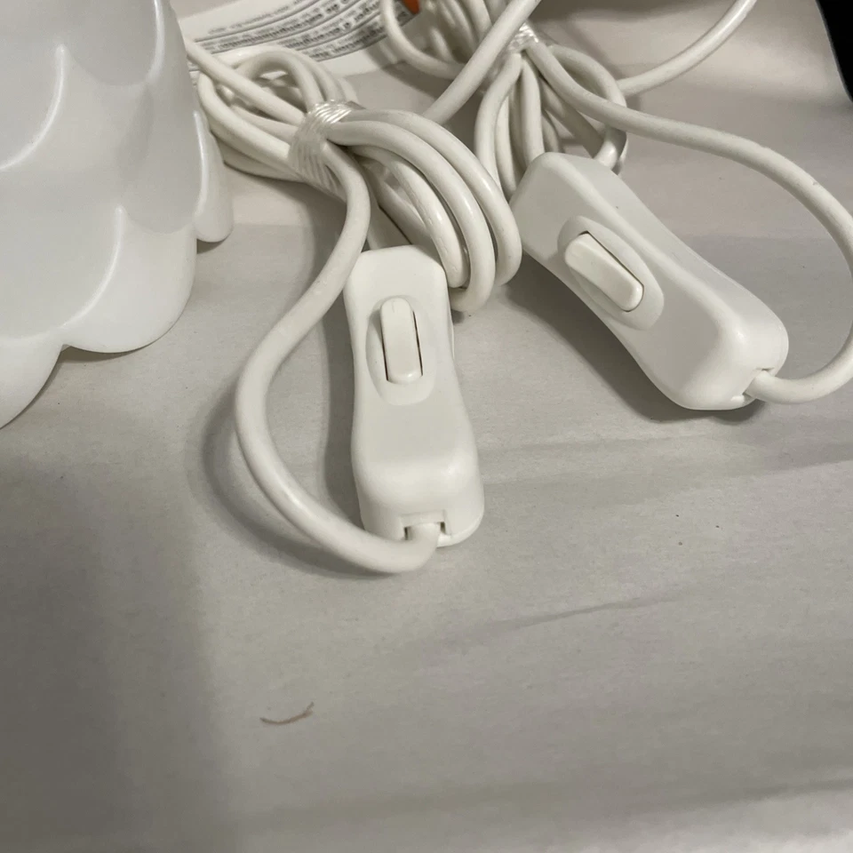 Lot of 2 - Ikea SOLBO White Owl Table Desk Night Lamp 9" Corded 14442 - Work - Image 2 of 3