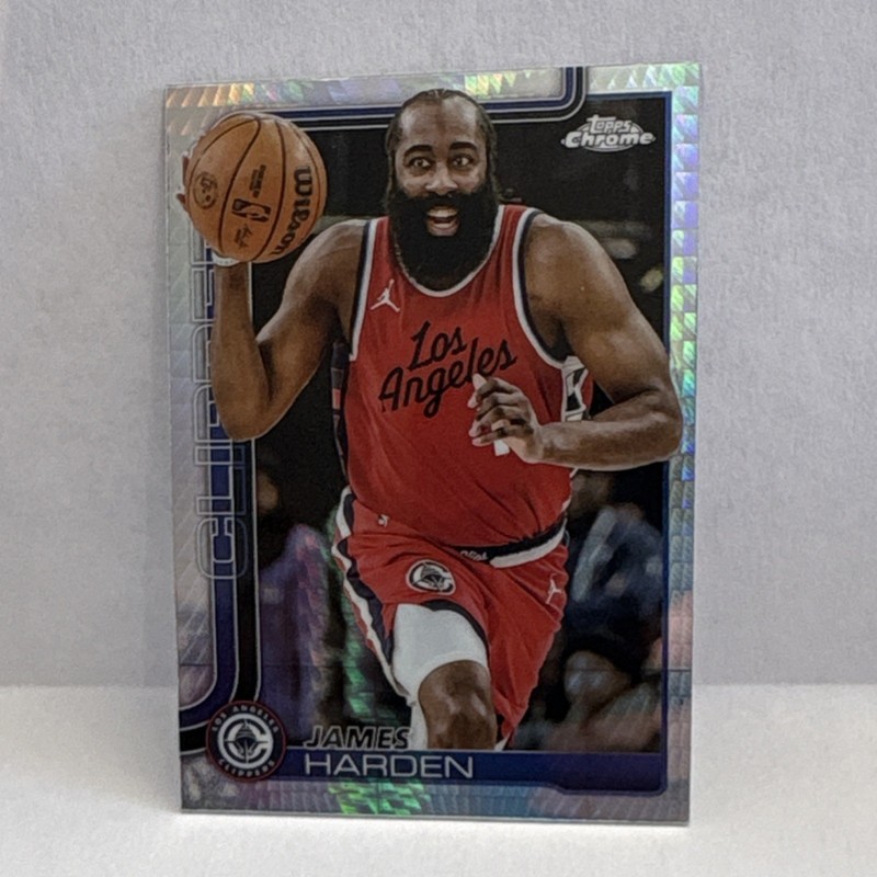 Topps Chrome 2025-26 James Harden Prism #54 Los Angeles Clippers NBA Basketball