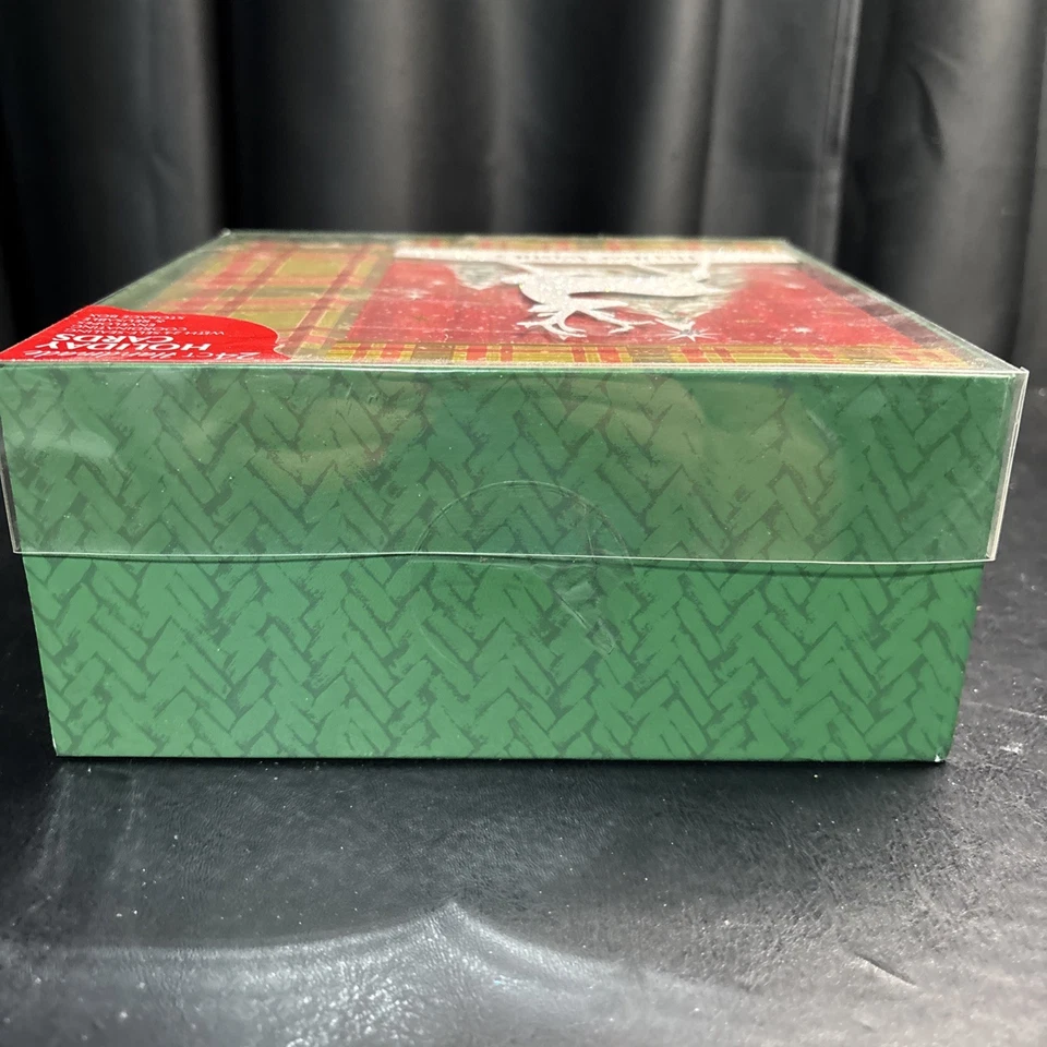 24 Count Handmade Cards W/Envelopes Holiday Wishes Reindeer Christmas Tree New - Image 4 of 4