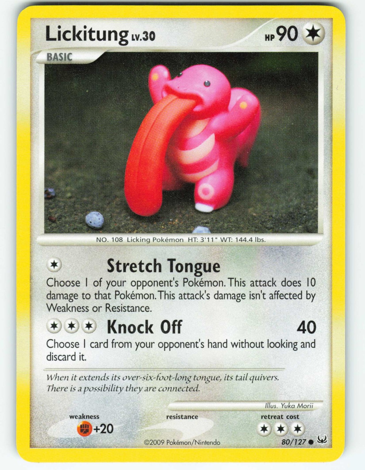 Lickitung - 80/127 Platinum - Pokémon TCG - 2009