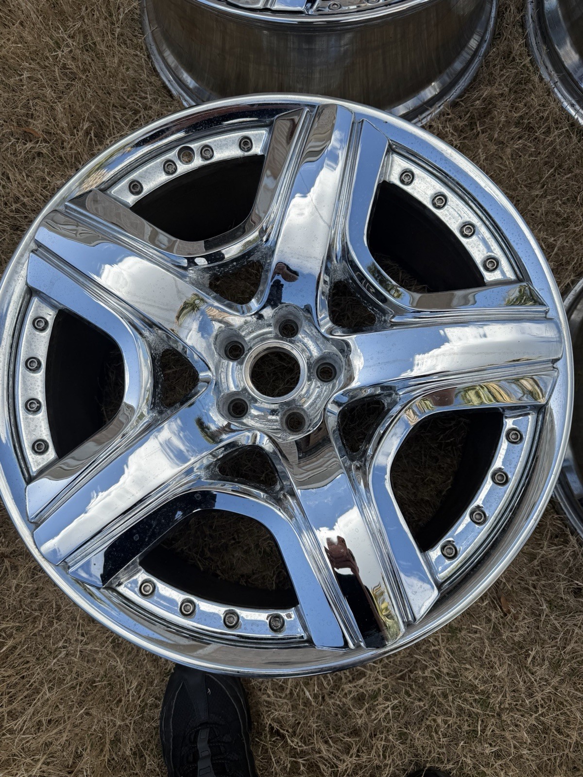 Set Of 4 Chrome Factory Bentley Wheels OEM Mulliner 21 inch GTC