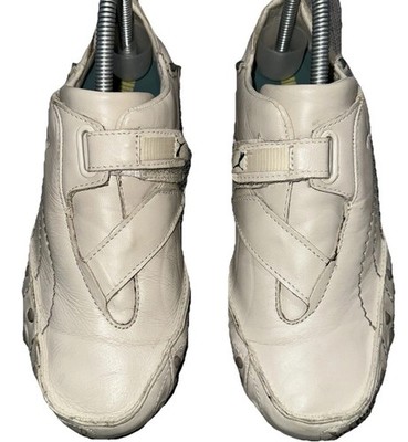 Vintage PUMA Archives Trainers Cream White Leather Amoko Shoes Sz US 7.5