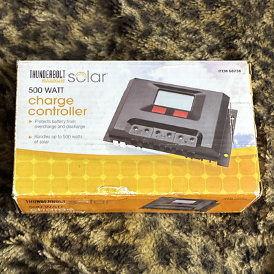 Thunderbolt Magnum Solar Charge Controller 500W LCD Overcharge/Discharge 68738