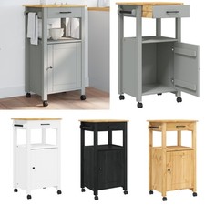 Servierwagen Transportwagen Abräumwagen Rollwagen Küchenwagen Massivholz Kiefer