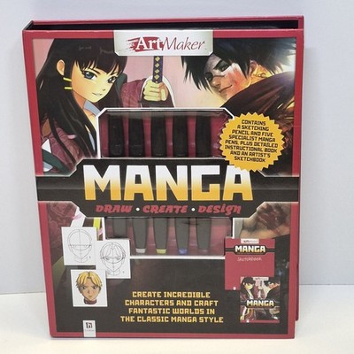 Art Maker Manga Zeichnen Erstellen Design Brandneu & Versiegelt Manga Zeichnen Kunst Set