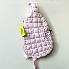Pickle O Joe Quilted Sling Pickleball Bag Dusty Pink Zip Pockets NWT Lightweight