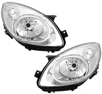 Scheinwerfer Set FüR Renault Twingo 2 2007-2011 Chrom Halogen H4 Links Rechts