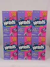 6 Nerds Drink Mix Grape  Strawberry To Go Sticks Sugar Free 120 Packets Total