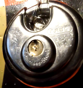 Sealed Vintage ABUS  Disku Stainless Steel  "The Invulnerable"-Extra Security