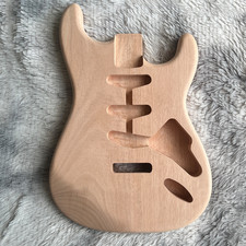 DIY 6 String ST Electric Guitar Kit Unfinish Mohagany Body